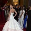 Jennifer Lawrence en Dior Couture à la 85e cérémonie des Oscars à Hollywood le 24 février 2013.