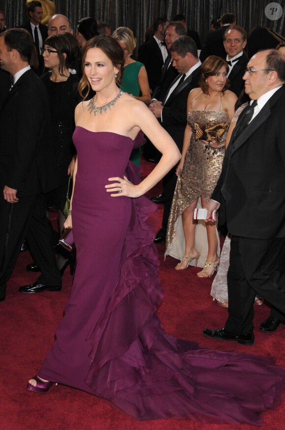 Jennifer Garner en robe Gucci à la 85e cérémonie des Oscars à Hollywood le 24 février 2013.