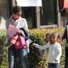 Halle Berry va chercher sa fille Nahla à l'école à Los Angeles, le 25 février 2013.