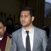 Jakir Uddin accusé d'avoir envoyé le mail de Derek Rose à Tamara Ecclestone, le 25 février 2013 au moment d'arriver au tribunal de Southwark Crown à Londres