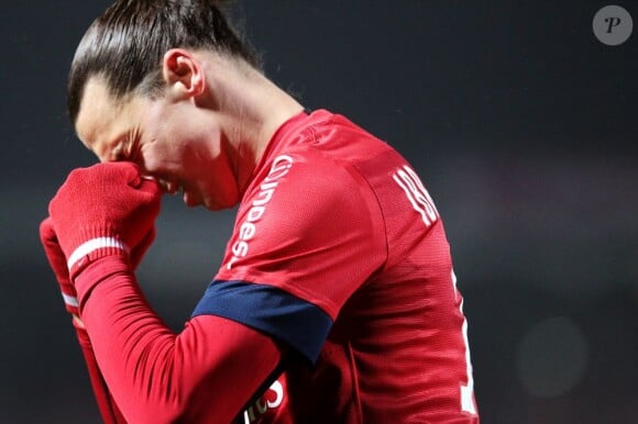 Zlatan Ibrahimovic lors du match entre les Girondins de Bordeaux et le Paris Saint-Germain au stade Chaban-Delmas de Bordeaux le 20 janvier 2013