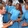 Visite du prince Harry au Lesotho avec Sentebale, le 27 février 2013