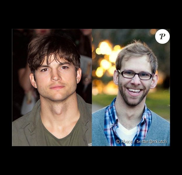 Ashton Kutcher et son frère jumeau Michael.