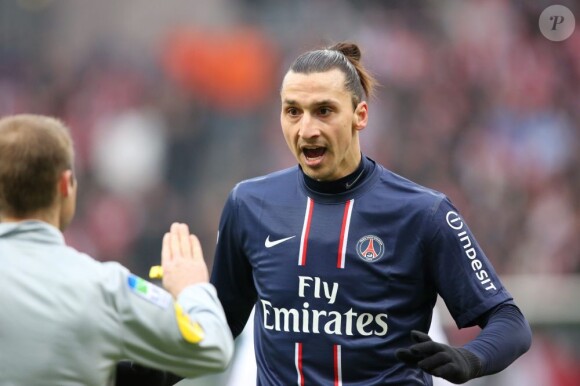 Zlatan Ibrahimovic lors de la défaite du Paris Saint-Germain face à Reims (1-0) à Reims le 2 mars 2013