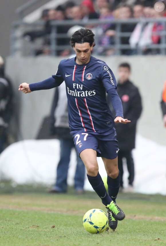 Javier Pastore lors de la défaite du Paris Saint-Germain (1-0) face à Reims le 2 mars 2013 à Reims