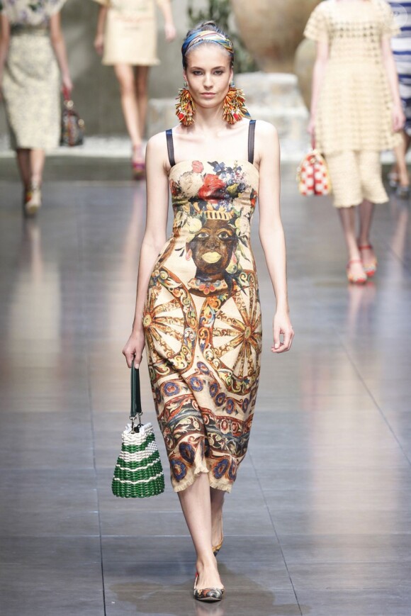 Défilé de mode Dolce & Gabbana, collection printemps-été 2013 lors de la Fashion Week de Milan, le 23 Septembre 2012.