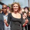 Heidi Klum arrivant aux premières auditions d'America's Got Talent, à la Nouvelle Orleans, le lundi 4 mars 2013.