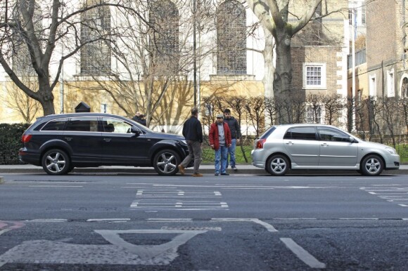 Exclu - Victoria Beckham et son chauffeur ont eu un accrochage en voiture à Londres le 2 mars 2013.