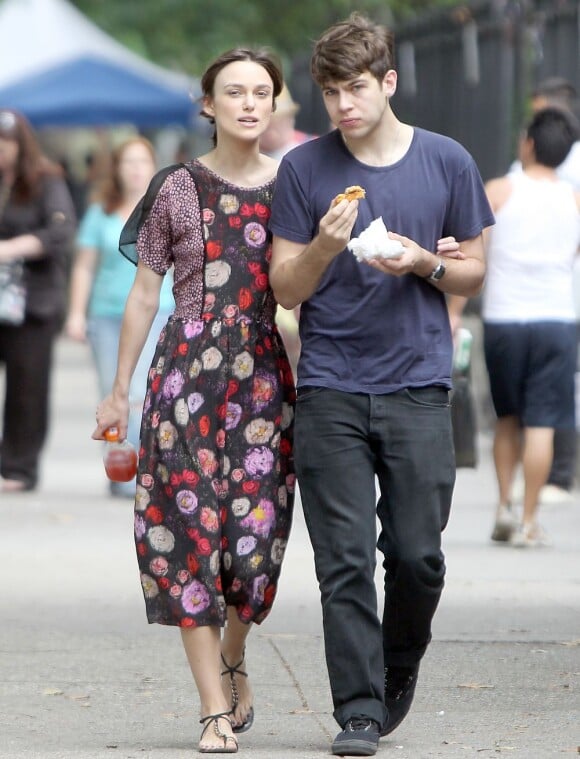 Keira Knightley et son fiancé James Righton à New York le 30 juillet 2012.