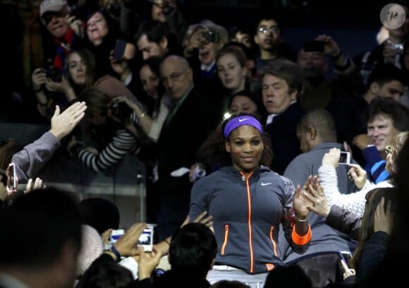 Serena Williams lors du BNP Paribas Showdown au Madison Square Garden de New York le 4 mars 2013