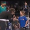 Ben Stiller et Rafael Nadal humilés par une petite fille de 9 ans lors d'un match exhibition au Madison Square Garden de New York le 4 mars 2013