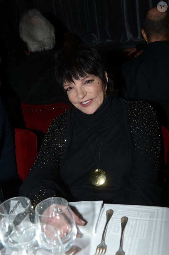 Exclu : Liza Minnelli "Chez Castel", à Paris, le 5 mars 2013.