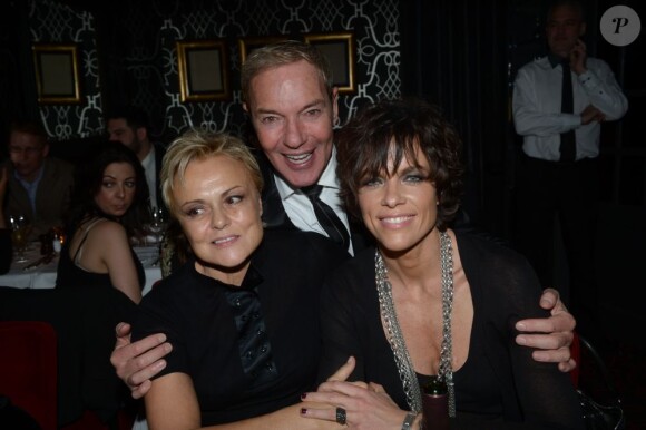 Exclu : Tony Gomez accueille Muriel Robin et Anne Le Nen "Chez Castel", à Paris, le 5 mars 2013.
