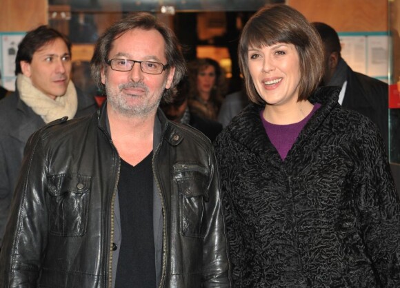 Christophe Alévêque et Serena Reinaldi à Paris le 27 janvier 2013.