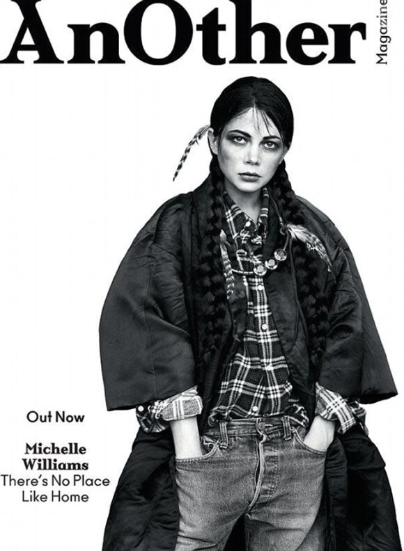 Michelle Williams en couverture de AnOther Magazine dans le numéro daté du printemps-été 2013.