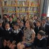 La princesse Mary de Danemark visite une école à Valparaiso, deuxième ville du Chili, le 12 mars 2013.