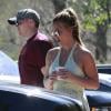 Britney Spears dans les rues de Thousand Oaks avec David Lucado, le 14 mars 2013.