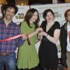 Tomer Sisley, Elsa Zylberstein, Valérie Donzelli et Patrick Timsit au lancement du Printemps du cinéma à l'UGC Ciné Cité de Bercy, à Paris le 17 mars 2013.