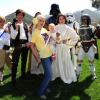 Tori Spelling a organisé une fête costumée dans le thème Star Wars pour les 6 ans de son fils Liam, à Los Angeles, le 16 mars 2013.