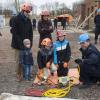 Parés pour la démonstration ! La princesse Marie de Danemark, le prince Joachim et leurs garçons Nikolai, Felix et Henrik lors d'un exercice avec l'agence danoise de gestion des urgences (Beredskabsstyrelsen ou DEMA, Danish Emergency Management Agency), à Haversted le 9 mars 2013