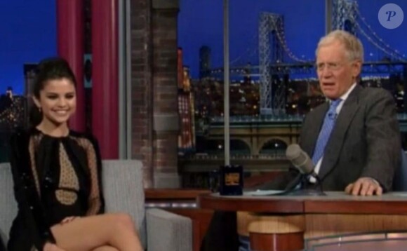 Selena Gomez sur le plateau de Late Night Show with David Letterman, lundi 18 mars 2013.