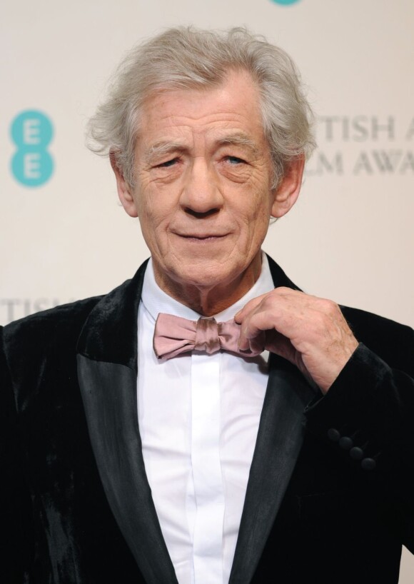 Sir Ian McKellen lors des EE British Academy Film Awards 2013 à Londres le 10 février 2013.
