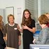Kate Middleton, enceinte, en visite à Saunderton le 19 mars 2013