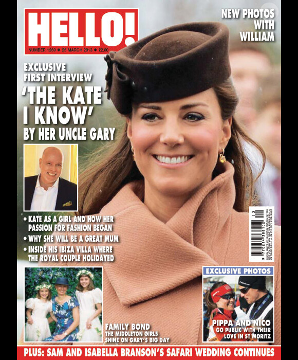 En mars 2013, Hello! se paye pour son numéro 1269 la première interview de Gary Goldsmith, oncle de Kate Middleton, ses révélations et quelques photos d'archives, dont celle de Kate et Pippa en demoiselles d'honneur à son premier mariage, en 1993.