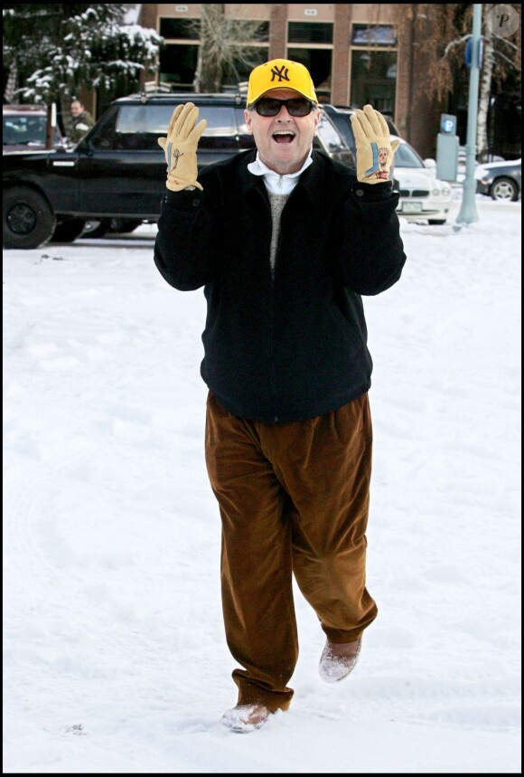 Jack Nicholson en vacances à Aspen, le 22 décembre 2008.