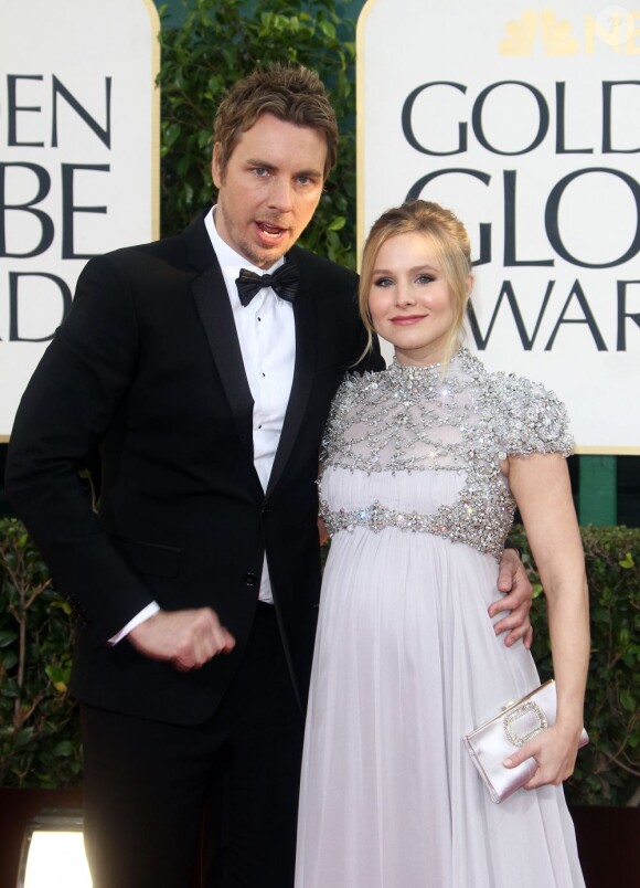Kristen Bell et son chéri Dax Shepard à la 70e soirée des Golden Globe Awards à Beverly Hills, le 13 janvier 2013