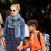 La belle Heidi Klum, ses enfants et son compagnon Martin Kirsten sont en vacances à Honolulu, le 25 mars 2013.