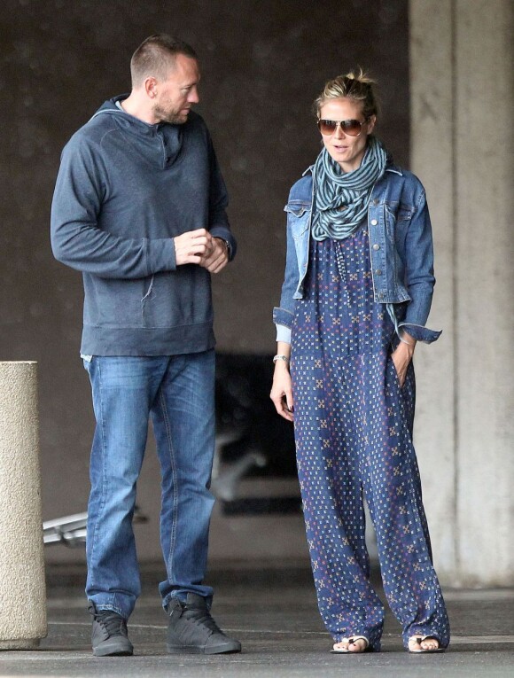 Heidi Klum et son compagnon Martin Kirsten sont en vacances à Honolulu, le 25 mars 2013.