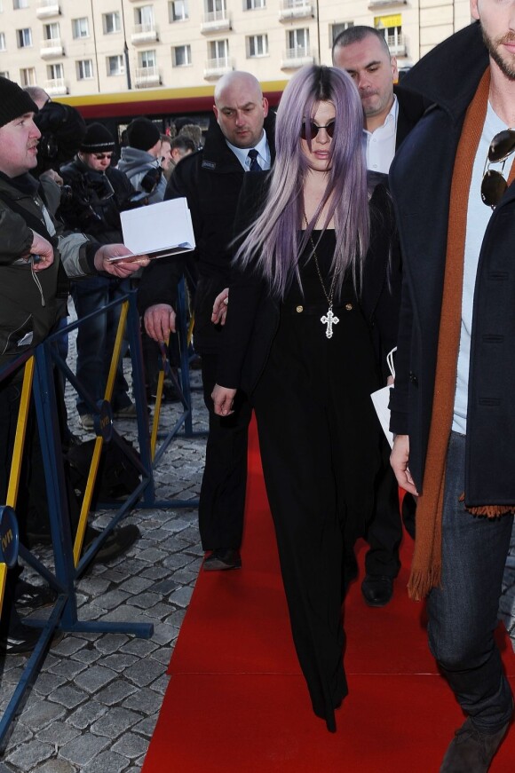 Kelly Osbourne est sortie dans les rues Varsovie, en Pologne le 26 mars 2013.