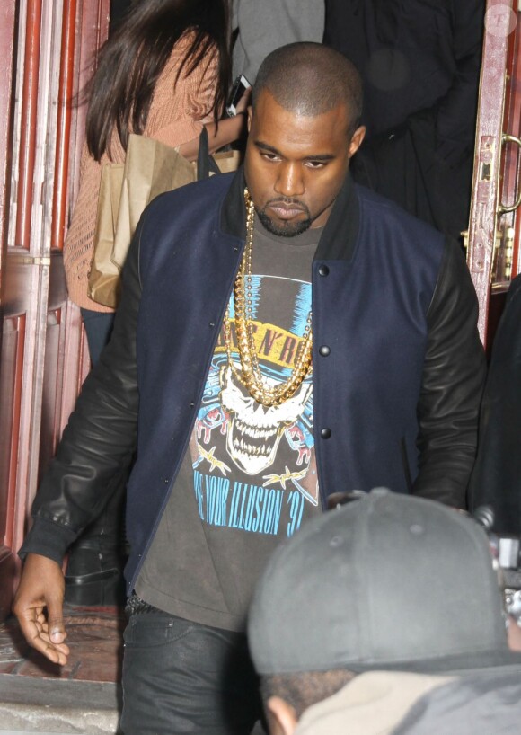 Kanye West dans les rues de New York, le 5 avril 2012.