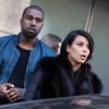 Kanye West et Kim Kardashian à Paris, le 4 mars 2013.