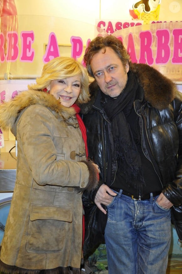 Nicoletta et son mari Jean-Christophe à l'inauguration de la 50e édition de la Foire du Trône à Paris, le 29 mars 2013.