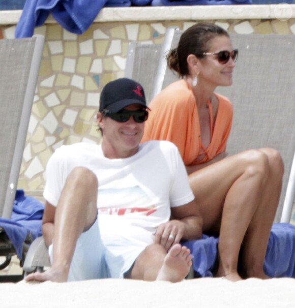Cindy Crawford et son mari Rande Gerber passent leur week-end à Cabo San Lucas. Le 29 mars 2013.