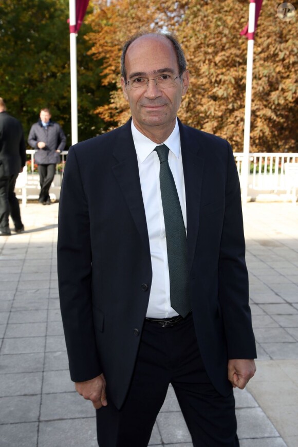 Eric Woerth à la 91e édition du Prix de l'Arc de Triomphe 2012 à Longchamp le 7 Octobre 2012.