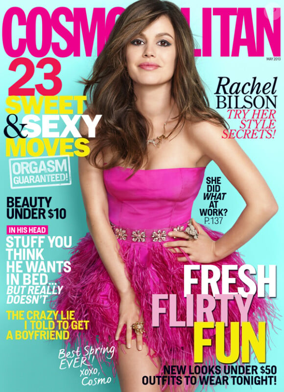 Rachel Bilson en couverture du magazine Cosmopolitan US pour le mois de mai 2013.