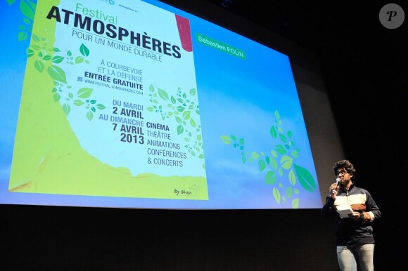 Sebastien Folin lors de la cérémonie d'ouverture du Festival Atmosphères dont il est président à Courbevoie le 2 Avril 2013