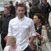 Exclusif - Le footballeur John Terry avec sa femme Toni et leurs jumeaux Georgie John et Summer Rosea (6 ans) à Puerto Banus près de Marbella en Espagne le 22 mars 2013.