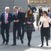 Kate Middleton et le prince William, qui portent en Ecosse le titre de comte et comtesse de Strathearn, visitaient le 4 avril 2013 l'Emirates Arena à Glasgow, qui accueillera les prochains Jeux du Commonwealth en 2014, lors de leur visite de deux jours.