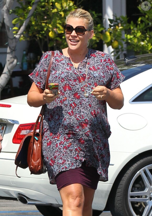 Busy Philipps, enceinte, va faire du shopping dans la boutique Fred Segal à West Hollywood, le 3 avril 2013.