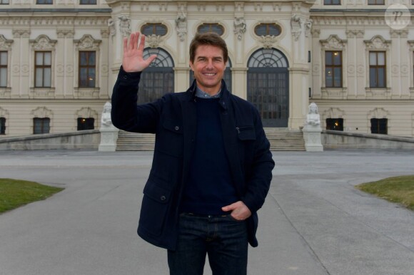 Tom Cruise au photocall du film 'Oblivion' à Vienne en Autriche le 2 avril 2013.