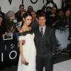 Tom Cruise et Olga Kurylenko - Premiere du film "Oblivion" a Londres, le 4 avril 2013.  April 4, 2013 - Stars Tom Cruise and Olga Kurylenko attends the premiere of his film 'Oblivion' at the IMAX, London.04/04/2013 - Londres