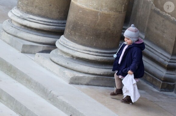 Obsèques d'Élisabeth de Gaulle, décédée à l'âge de 88 ans. La cérémonie a eu lieu en la cathédrale Saint-Louis des Invalides à Paris. Elle était la fille du Général Charles de Gaulle et a été la Présidente de la Fondation Anne de Gaulle de 1979 à 1988. A Paris le 6 avril 2013.