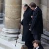 Obsèques d'Élisabeth de Gaulle, décédée à l'âge de 88 ans. La cérémonie a eu lieu en la cathédrale Saint-Louis des Invalides à Paris. Elle était la fille du Général Charles de Gaulle et a été la Présidente de la Fondation Anne de Gaulle de 1979 à 1988. A Paris le 6 avril 2013.