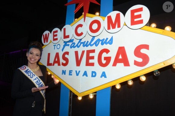 Marine Lorphelin lors de la soirée Welcome to Fabulous LAS VEGAS à Paris, le 9 avril 2013. La capitale mondiale du divertissement s'est installée à l'espace Tilsitt, à deux pas des Champs Elysées pour une soirée exceptionnelle, pour promouvoir la magie et les shows de la nouvelle saison.