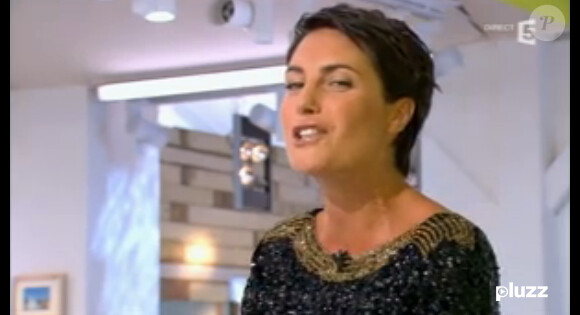 Alessandra Sublet présente la première de la nouvelle saison de l'émission de C à vous sur France 5, le 3 septembre 2012