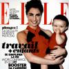 Alessandra Sublet pose avec sa fille Charlie en couverture du magazine Elle le 12 avril 2013